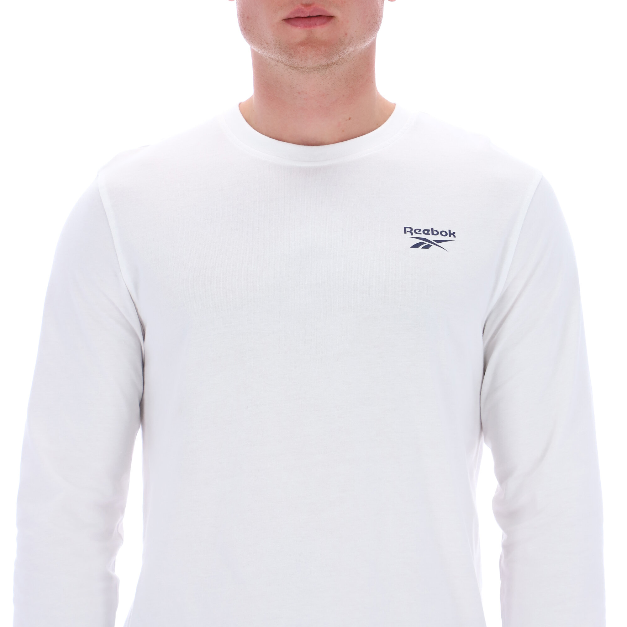 Лонгслив Reebok, размер M INT, , белый — фото 1