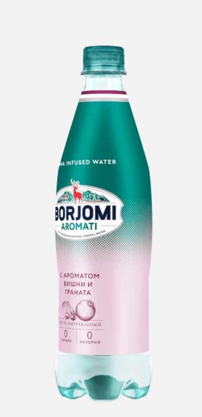 Aromatic с ароматом вишни и гранатавишня, гранат, 1 л, пластиковая бутылка, 6 шт. — фото 1