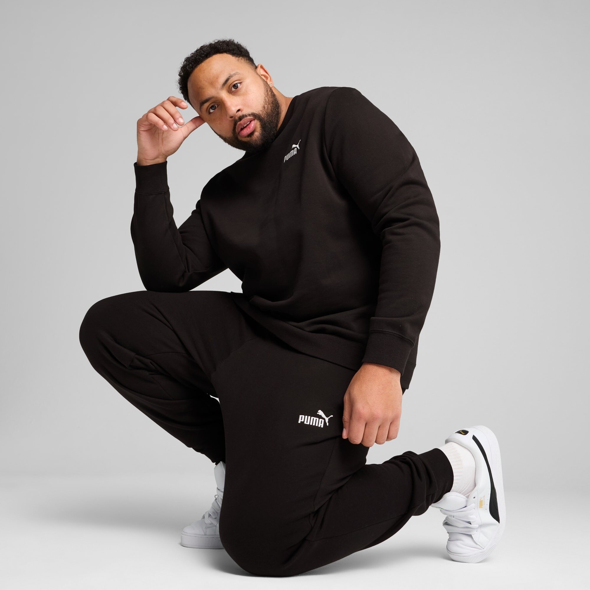 Свитшот PUMA ESS Small No. 1 Logo Crew FL, размер XL, , черный