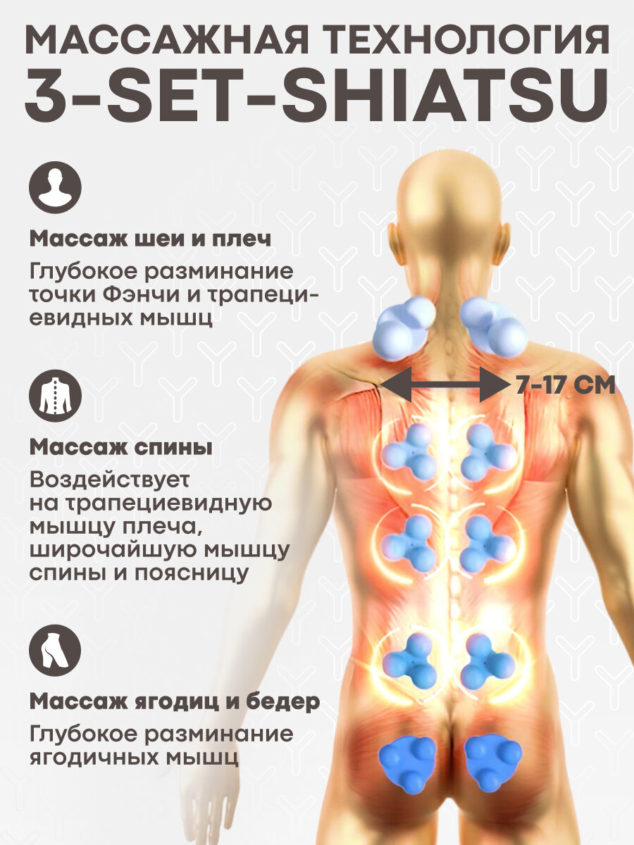 Изображение Массажное кресло Yamaguchi "Calipso", 22 ролика, голосовое управление, серый