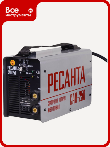 Изображение товара Инверторный, Ресанта, сварочный аппарат в кейсе Ресанта САИ 250 65/23, простоты хранения и перевозки, нашел