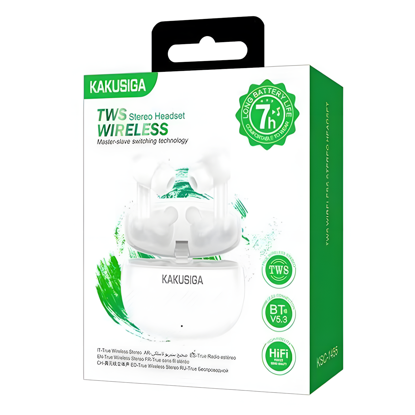 Bluetooth наушники Kakusiga KSC-1455 White — HD звук, быстрое подключение, эргономичный дизайн — фото 1