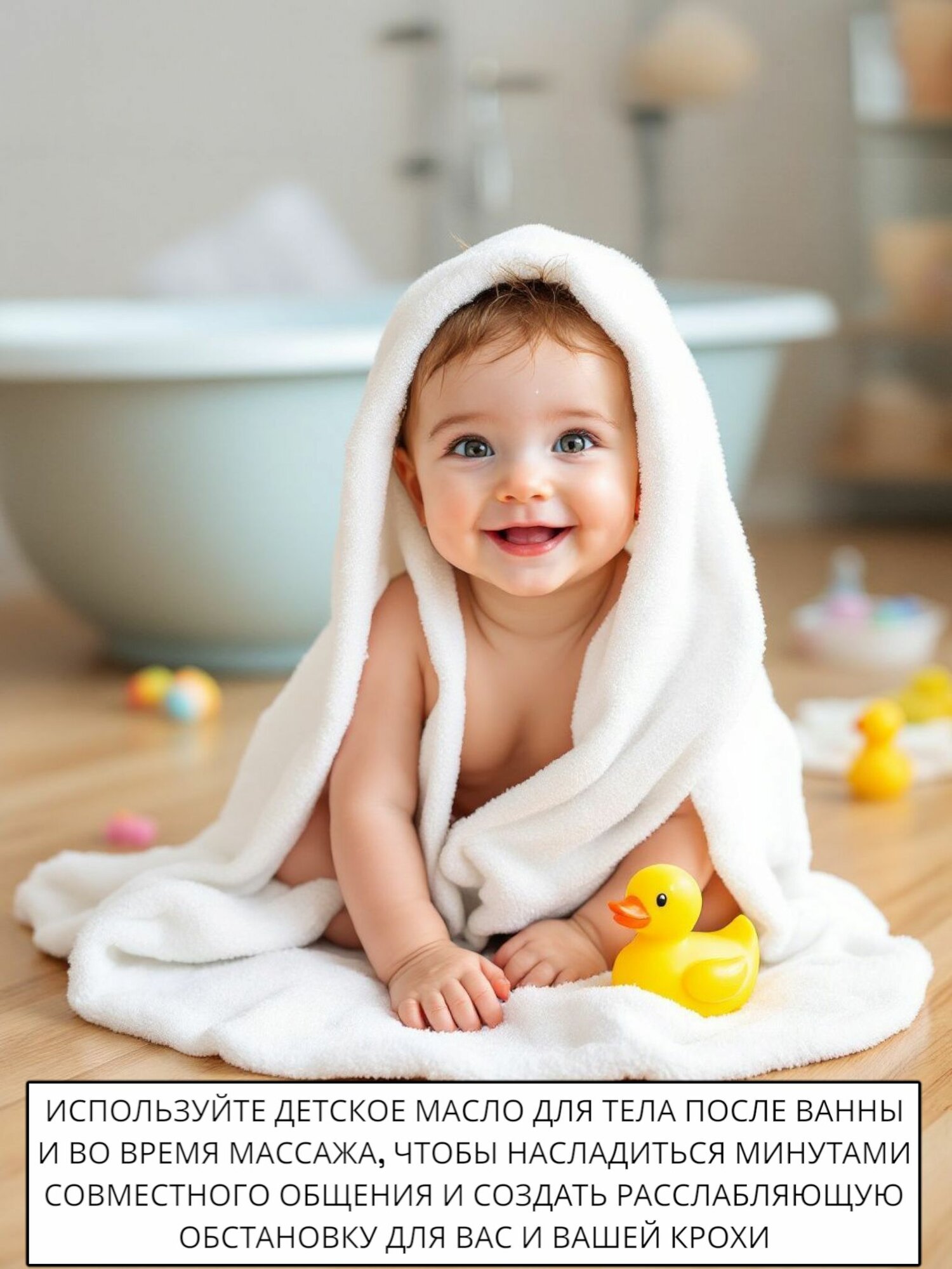 Изображение H&B 300 мл Масло для детей Johnson's baby с алоэ вера - увлажняющее детское масло Джонсонс беби