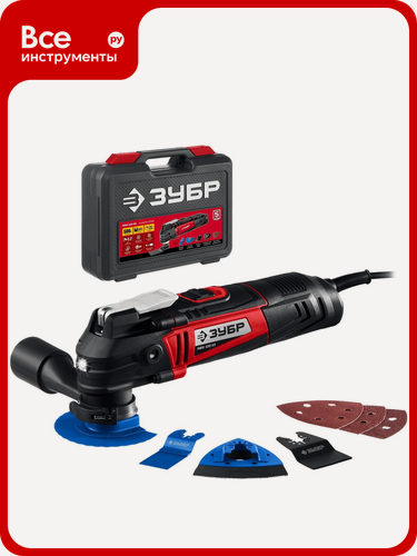 Изображение товара Реноватор ЗУБР 500 Вт, с набором насадок, кейс МФИ-500 КН, дерева, удобный