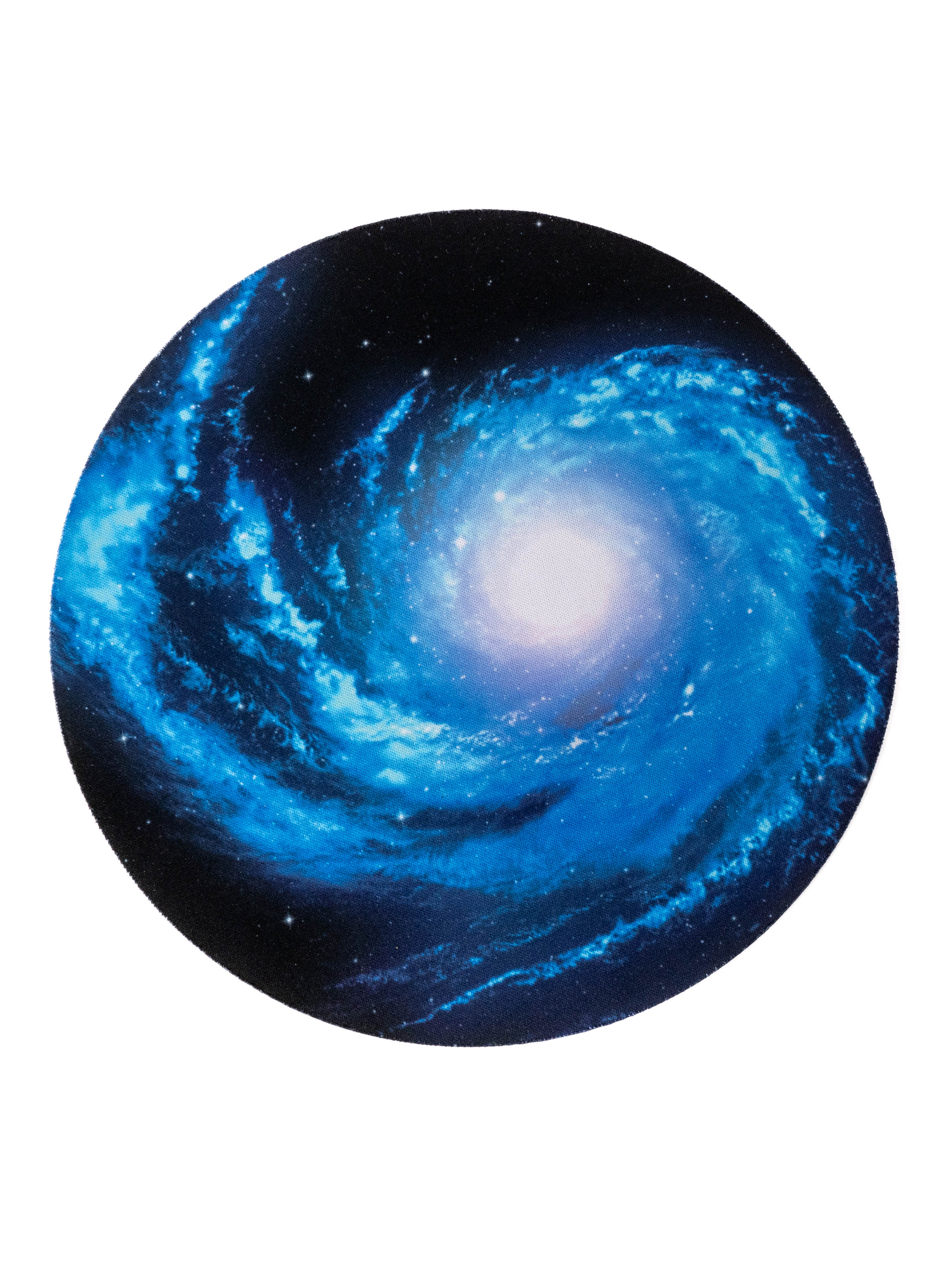 Коврик для компьютерной мыши "Млечный путь" 20 х 20 см, черный синий — фото 1