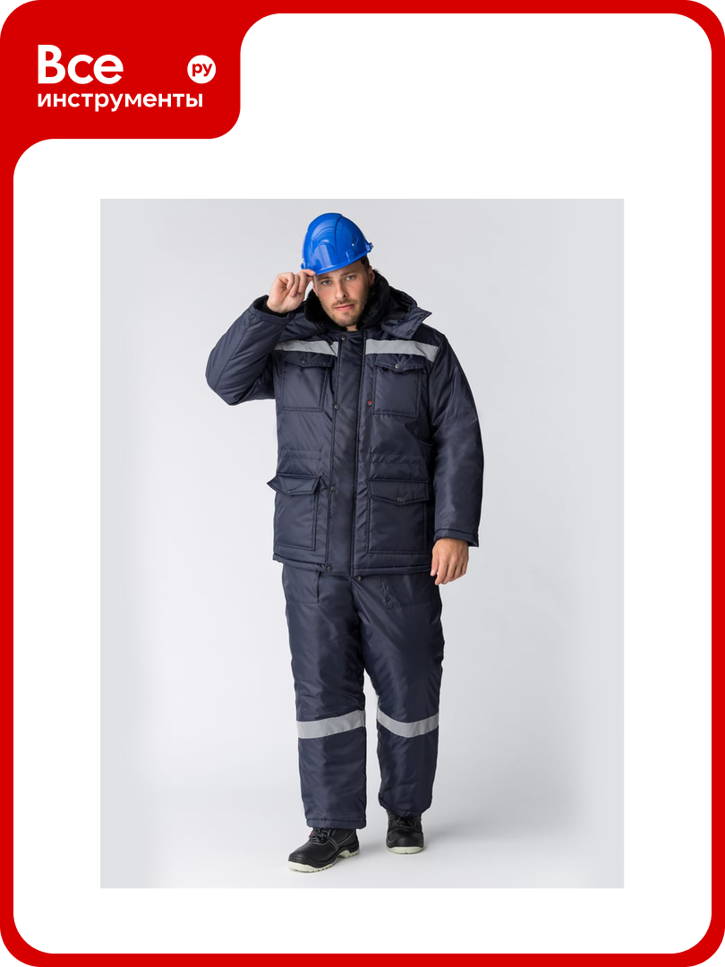 Зимний костюм Факел 87491253 Мастер-Ультра (тк. Оксфорд) п/к т. синий 87491253.007