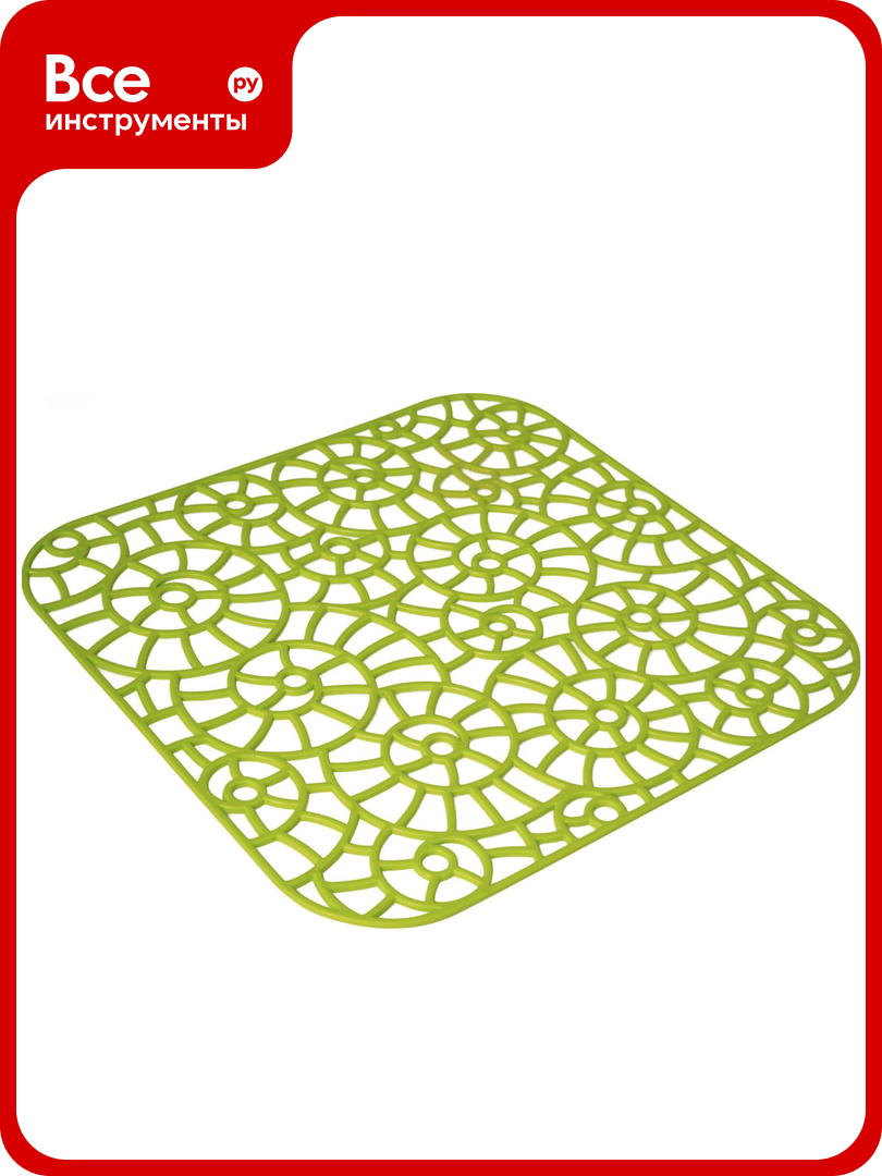 Решетка для раковины Martika Грата 28x28 см С655