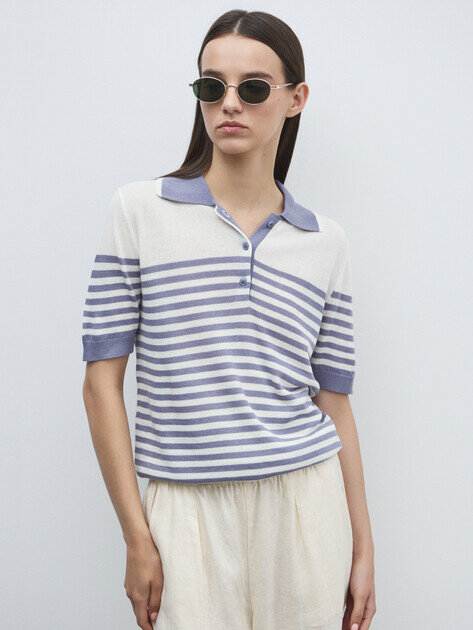 Футболка спортивная Maison David, размер XS, серо-фиолетовый