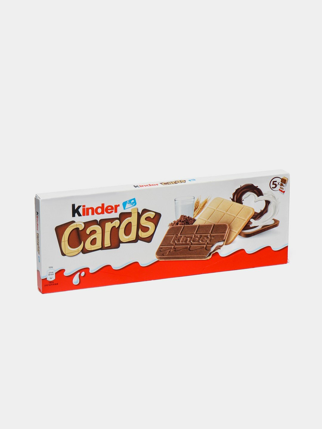 Печенье Kinder Cards, шоколадно-молочный вкус, в красивой упаковке