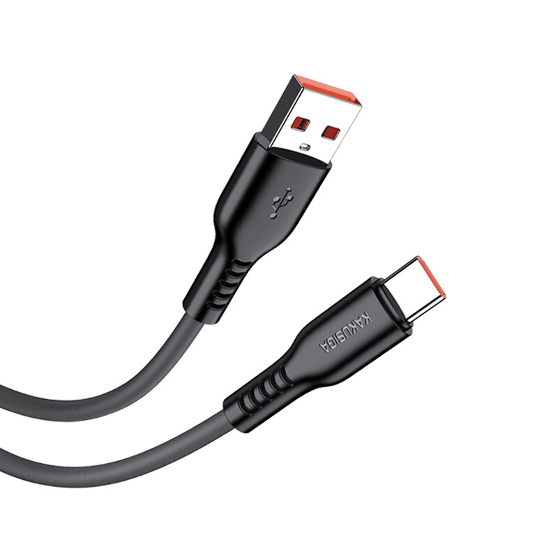 Кабель USB KAKUSIGA KSC-973 Type-C, черный, для быстрой зарядки и данных