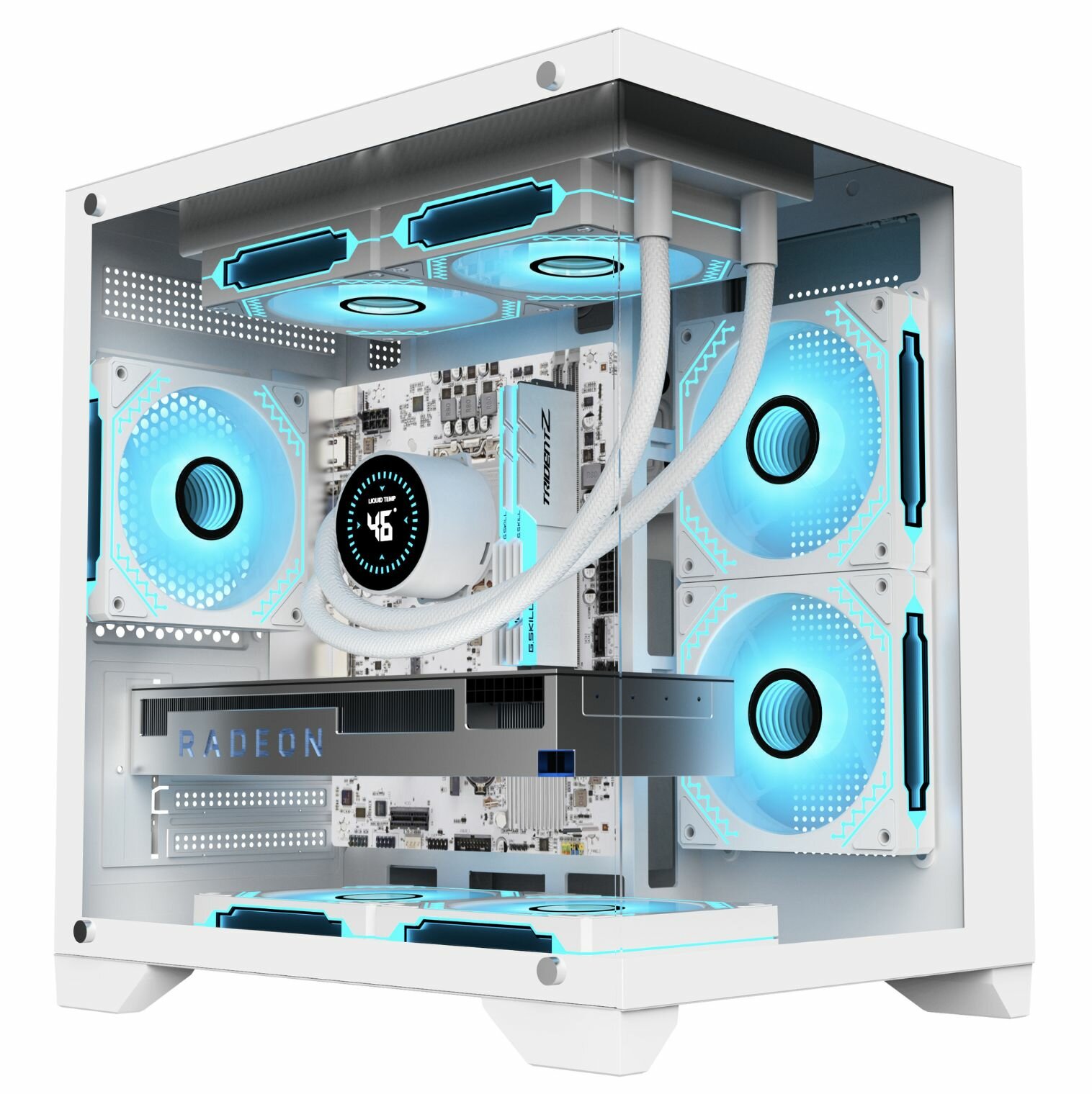 Корпус AY Mini для ПК с окном на боковой стенке и RGB подсветкой