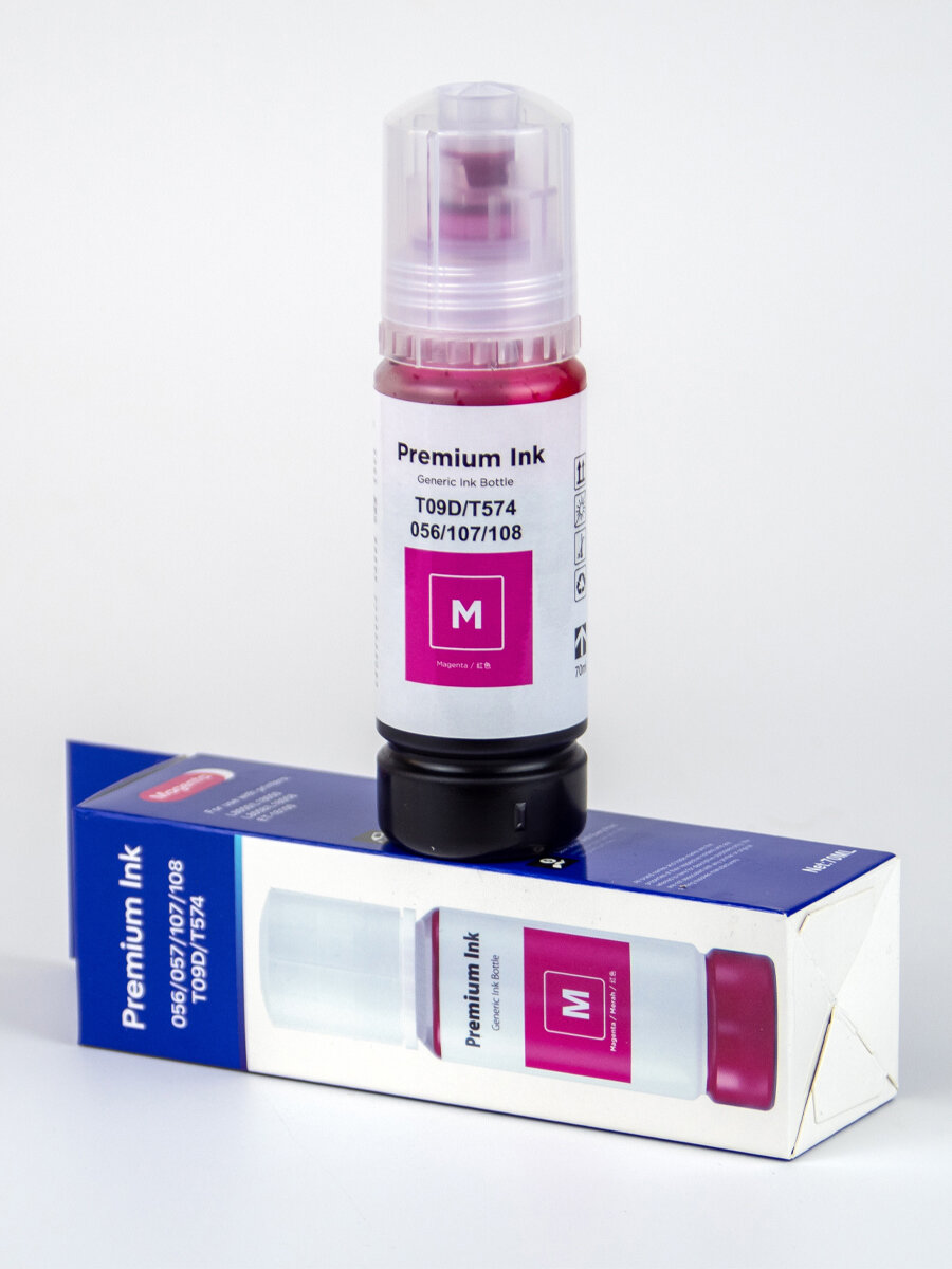 Чернила Epson Premium Ink 057/108 Magenta, для струйного принтера, для L 8050/18050 — фото 1