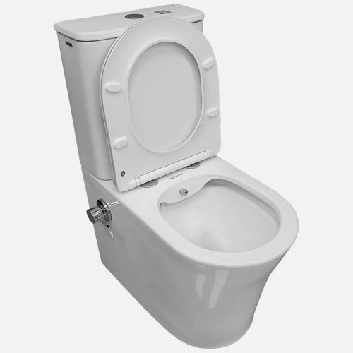 Изображение товара Унитаз Bloomix Alan 1219SB безободковый с функцией биде и смесителем