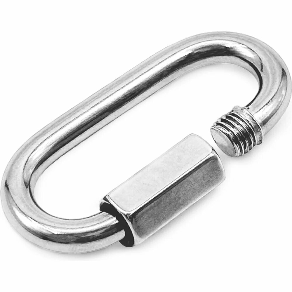 KREPFIELD Карабин Нержавеющий 10 мм ART 9077 А4 винтовой для соединения цепей 1 шт. 9077А4КАРАБИН10ММ-1