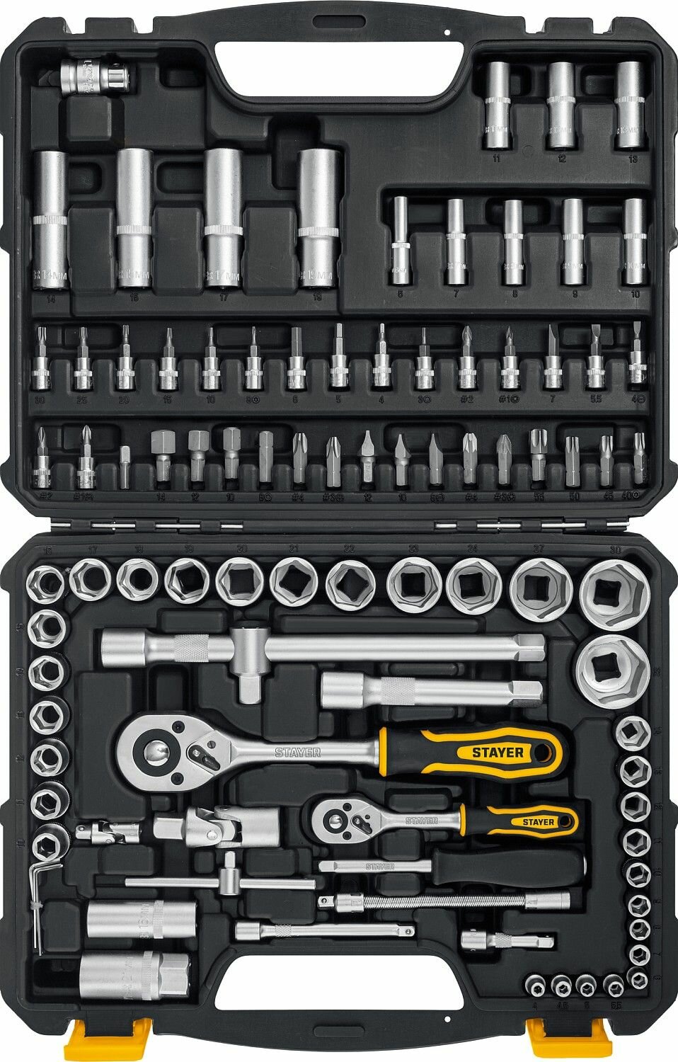 Набор инструмента STAYER AUTO 94, 94 предмета, (1/2"+1/4"), универсальный, профессиональный 27760-H94_z01