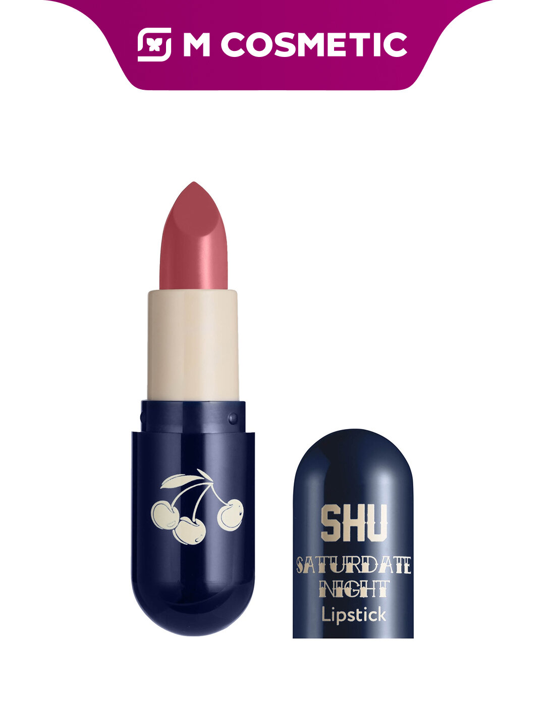 Помада SHU "Saturdate Night", матовая, увлажняющая, пыльный лиловый цвет №425, 4 г