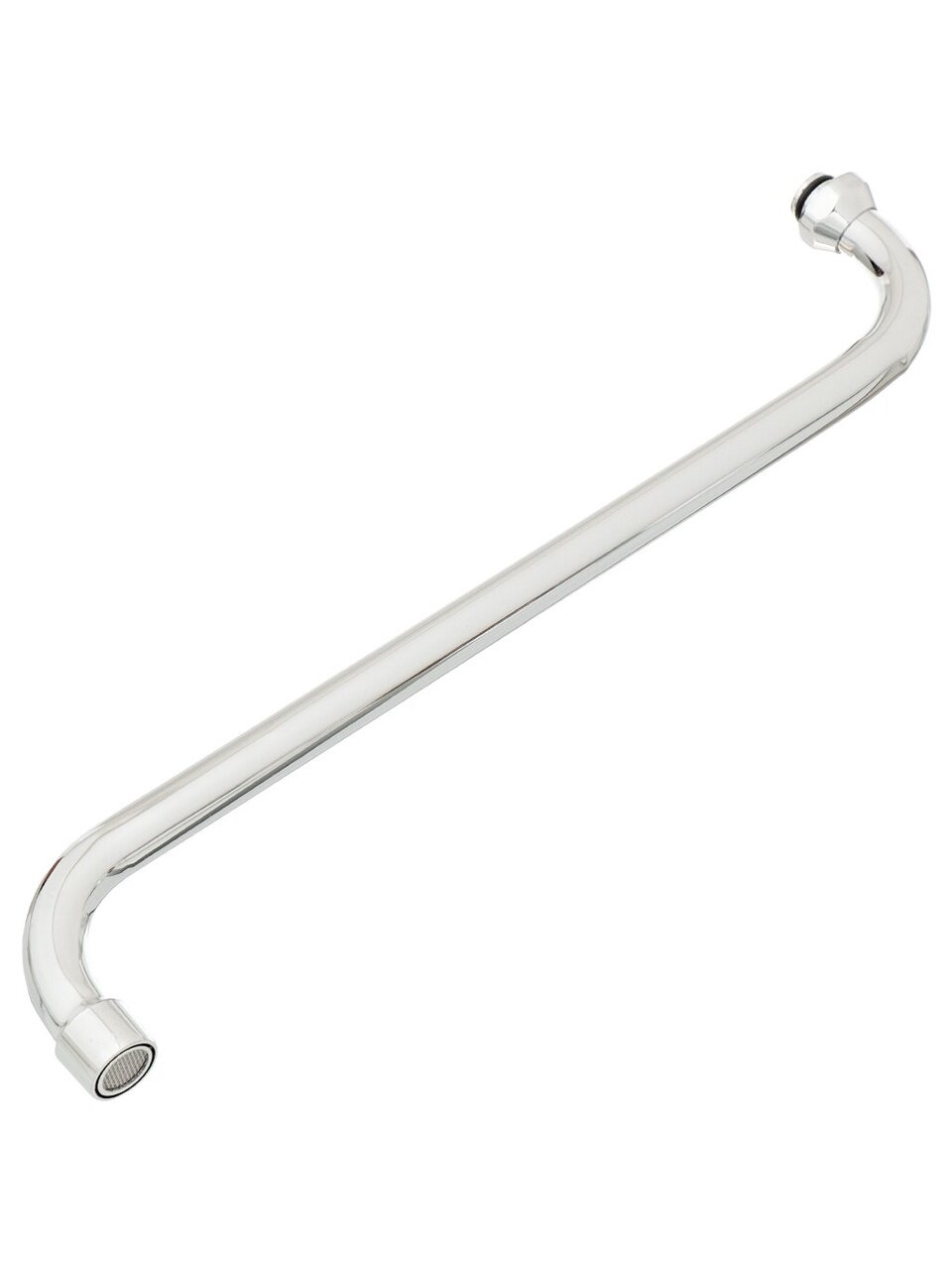 Излив смесителя для ванны нержавеющая сталь ИМП S-круглый излив 40 см индивидуальная упаковка ComfortFactor 53359