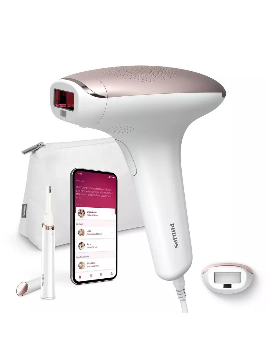 Фотоэпилятор Philips "Lumea Advanced" BRI 920, датчик цвета кожи, 5 режимов, белый