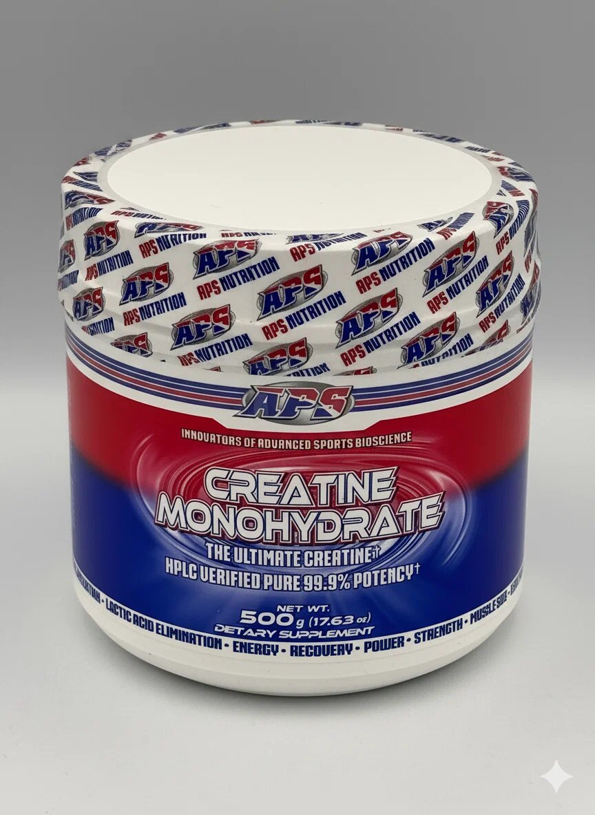 Креатин APS Monohydrate, моногидрат, порошок, без вкуса, 500г (17,63 унции)