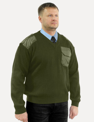Изображение товара Свитер военный армейский джемпер, Компания БВР, размер 52, Олива