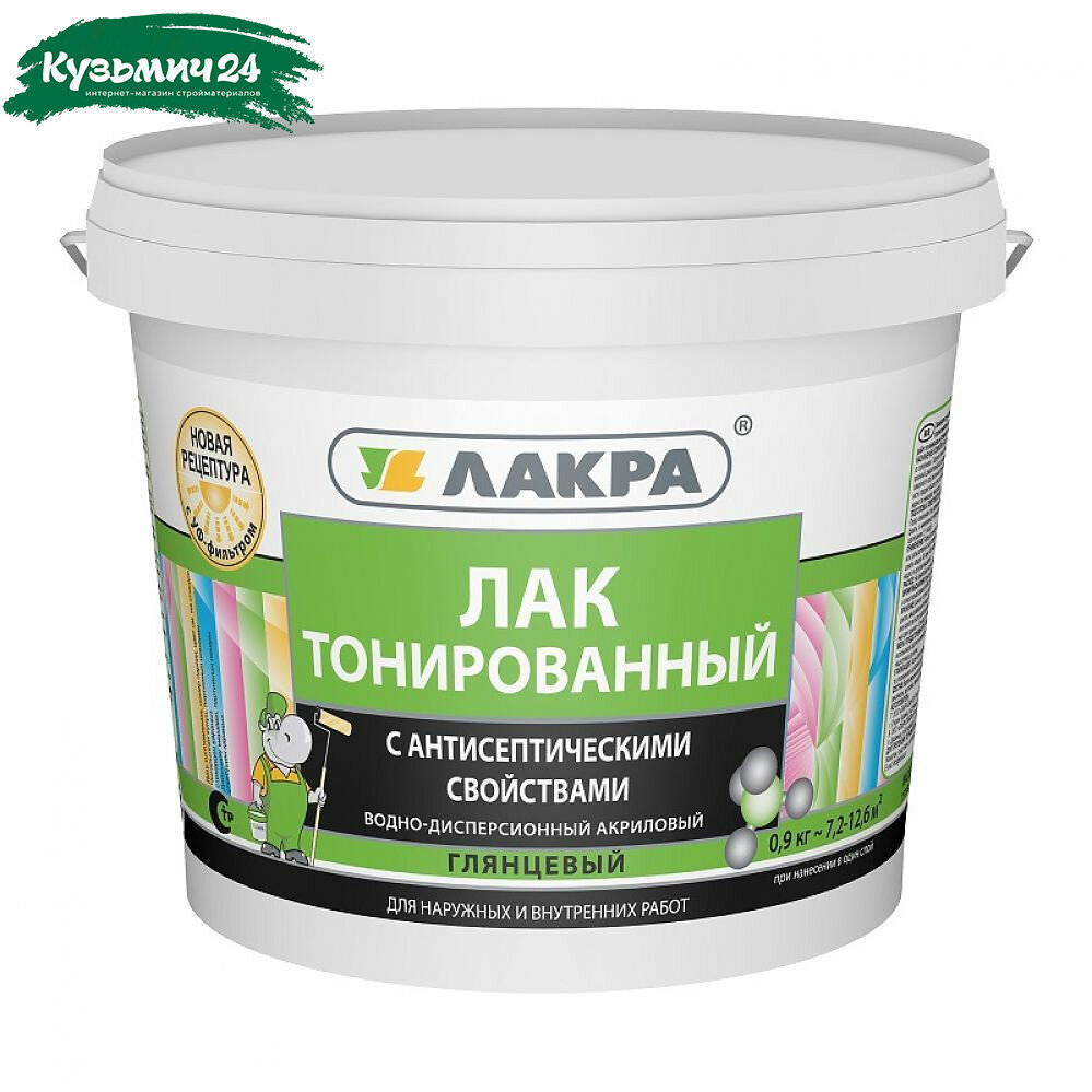 Лак лакра акриловый 09 кг дуб