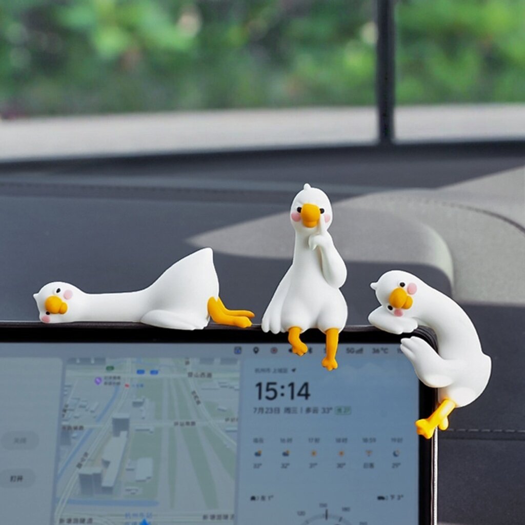 Очаровательная фигурка для стола и автомобиля – ручная роспись, дизайн с каналом – милый декор для монитора и приборной панели