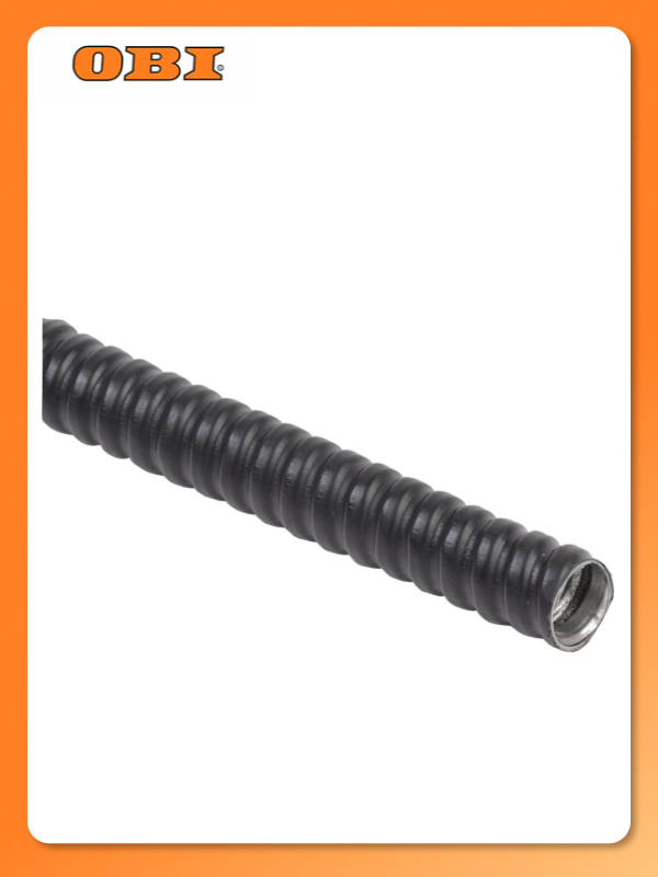 Металлорукав IEK Р3-ЦПнг-25 с протяжкой черный 20 м