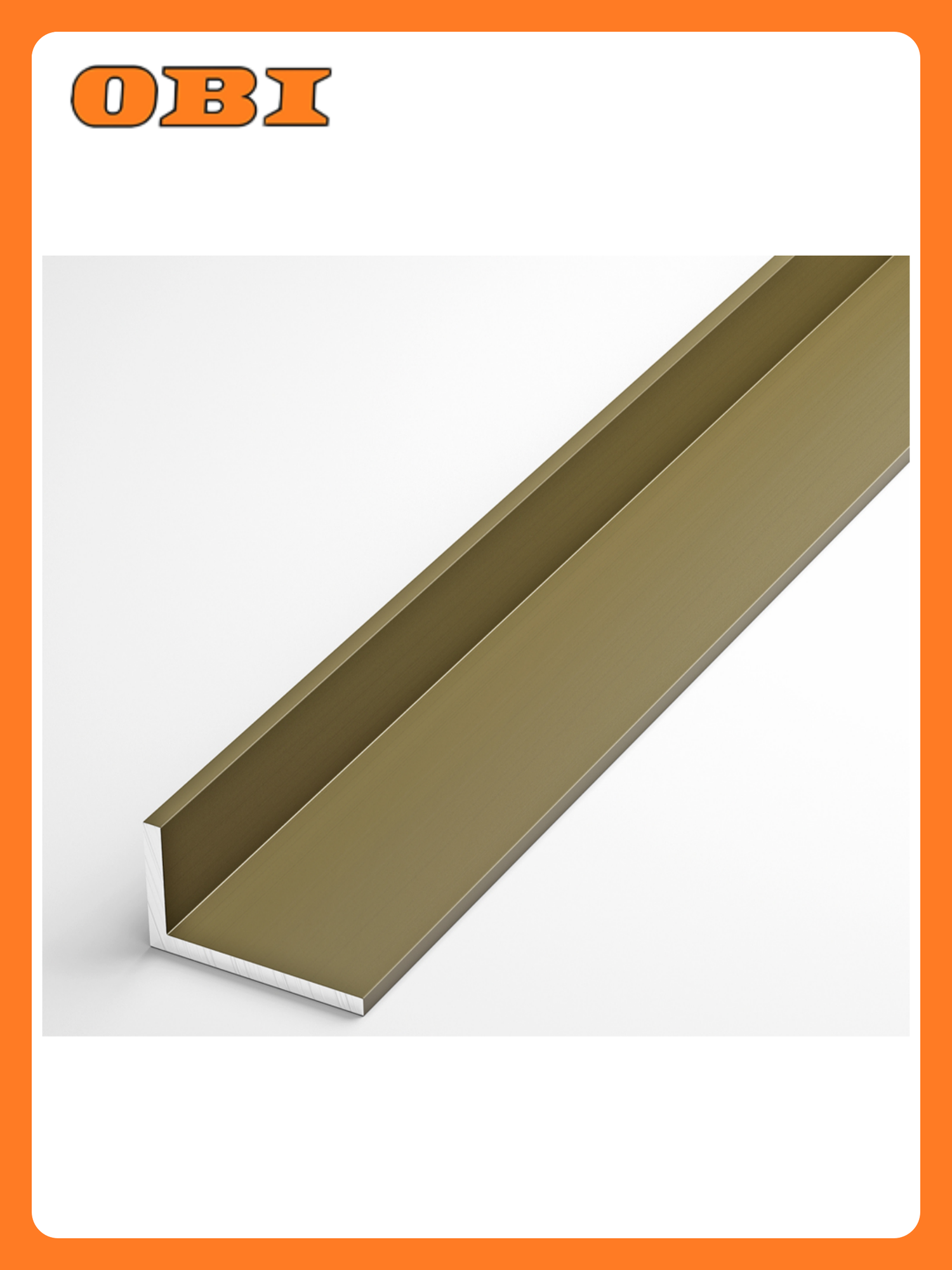 Уголок алюминиевый Лука разносторонний 2000x25x2 мм коричневый