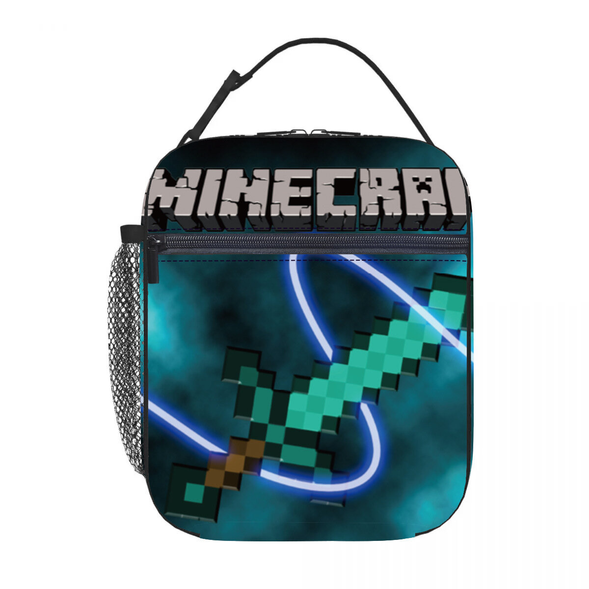 Minecraft Minecraft начальная школа сумка для еды детская портативная сумка через плечо термоящик для хранения внутренняя водонепроницаемая сумка
