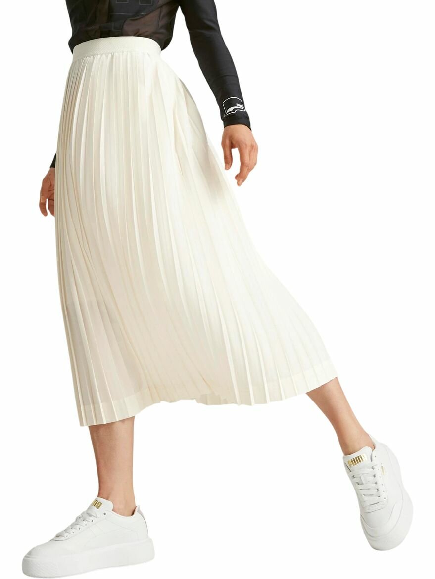 Юбка PUMA YONA SUNP Plissee Skirt размер M молочный