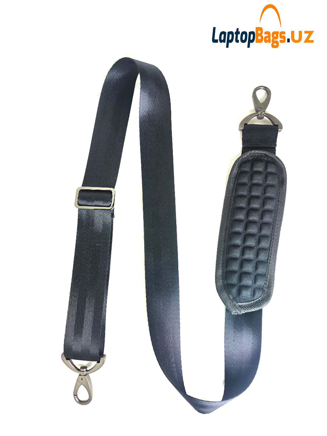 Ремень для сумки плечевой регулируемый, универсальный, черный — фото 1