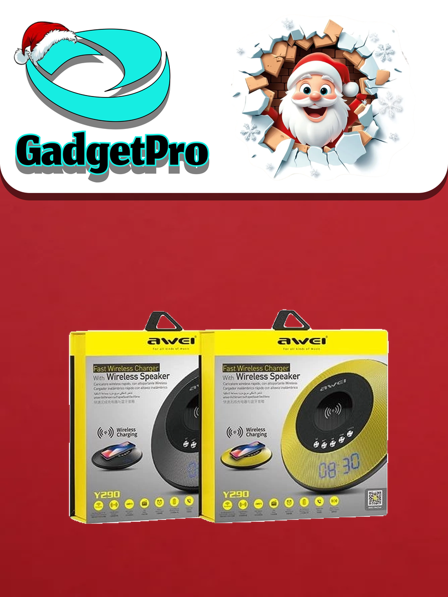 Портативная Bluetooth колонка Awei Y290: мощный звук, водонепроницаемая, современный дизайн.