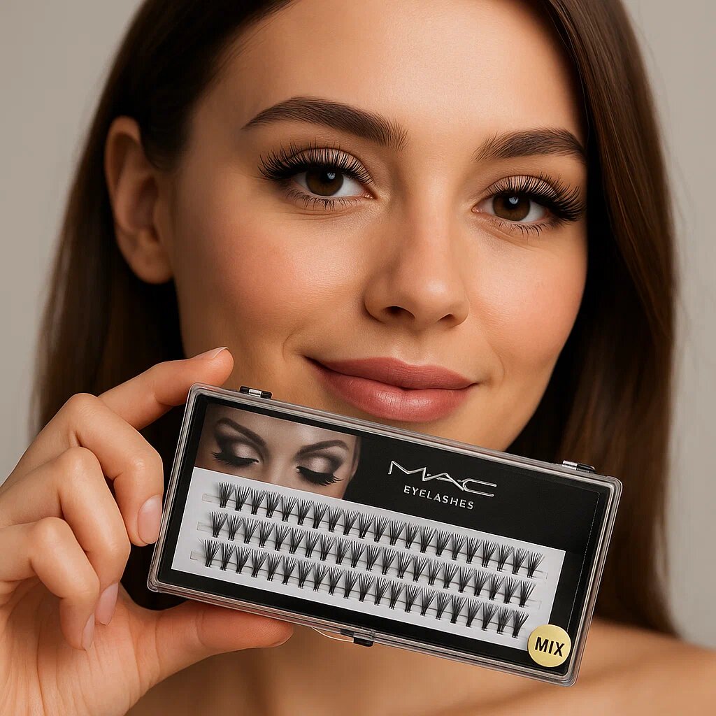 Салонные Индивидуальные Ресницы MIX, 10 см – Легкие, мягкие, натуральный эффект, профессиональное качество