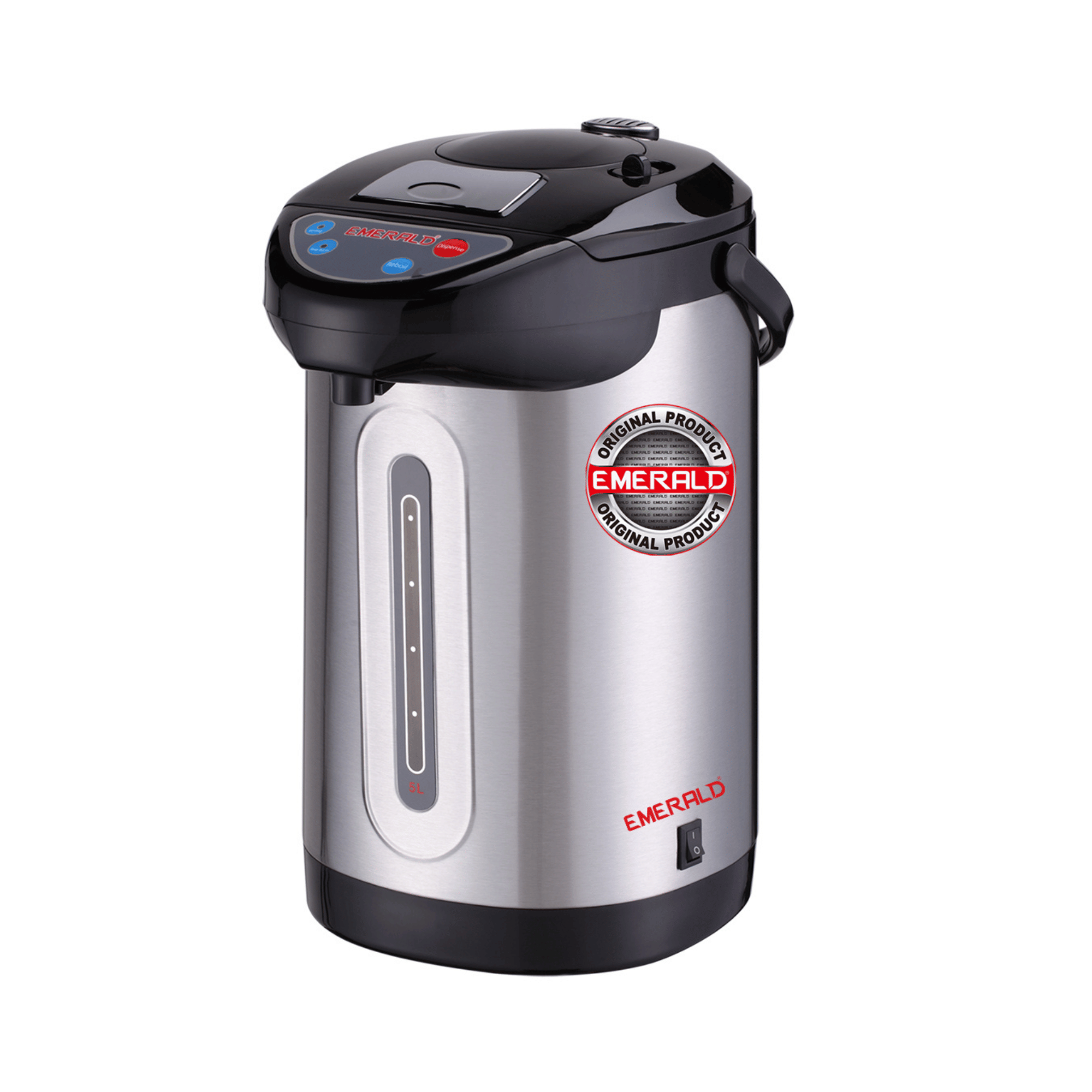 Электрический термопот Emerald EK-7906 TP, нержавеющая сталь 6 л, 3 способа подачи воды (ОАЭ)