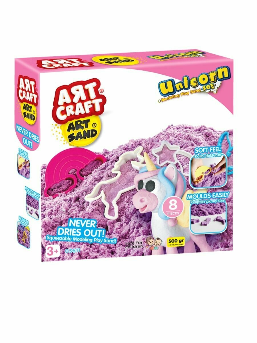 Набор, кинетический песок, Единороги, 500г — фото 1