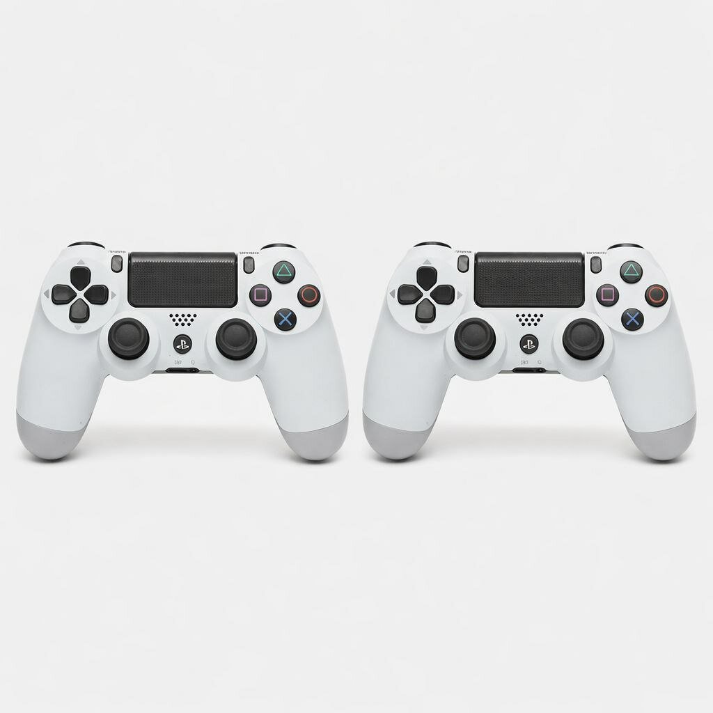 Беспроводной геймпад Sony PlayStation 4 Ps4 Controller белый, 2 штука