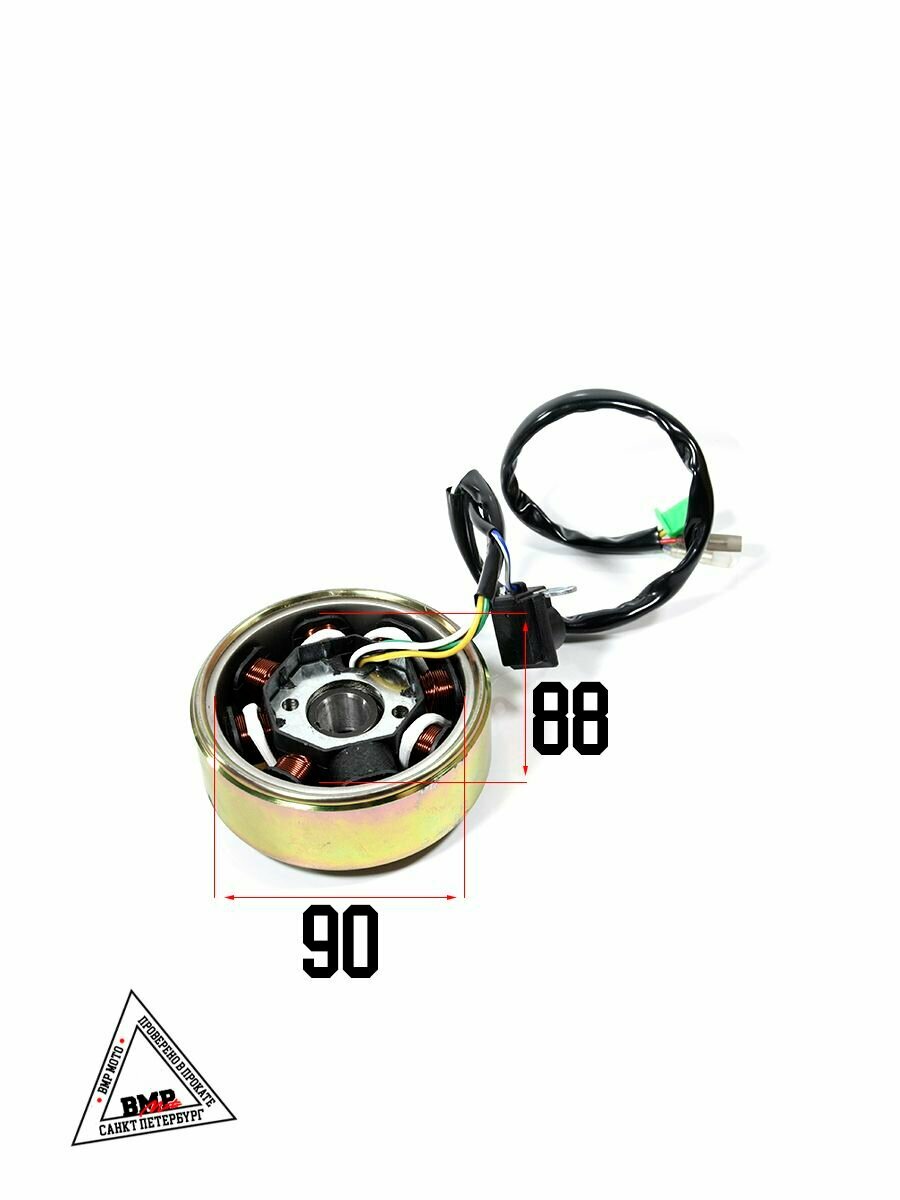 Генератор в сборе, 8кат, 5. провод. ATV150 — фото 1