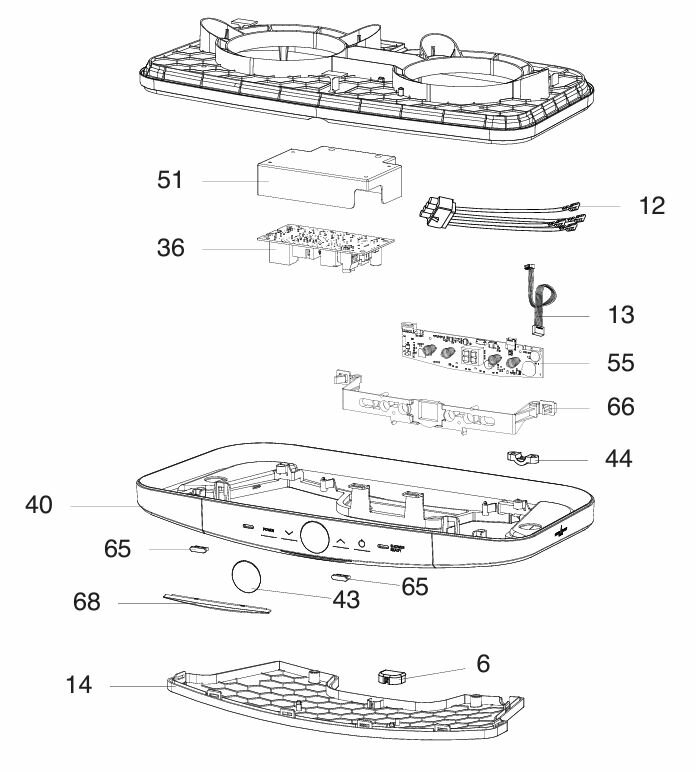 Запчасть для водонагревателя Фиксатор платы дисплея Ariston (65180446)