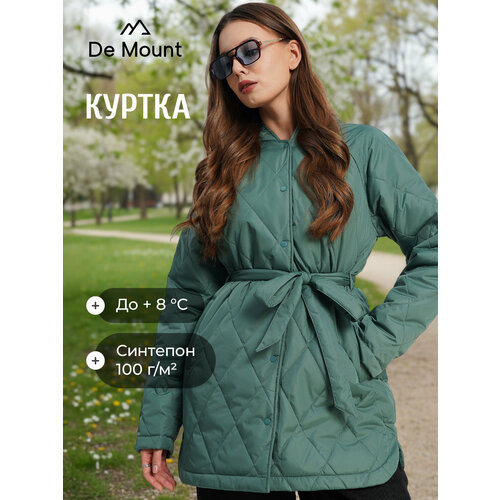 фото Куртка de mount, размер 50, изумрудный