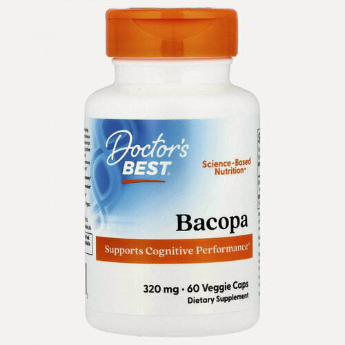 Изображение товара Doctor's Best, бакопа с Synapsa, 320 мг, 60 вегетарианских капсул
