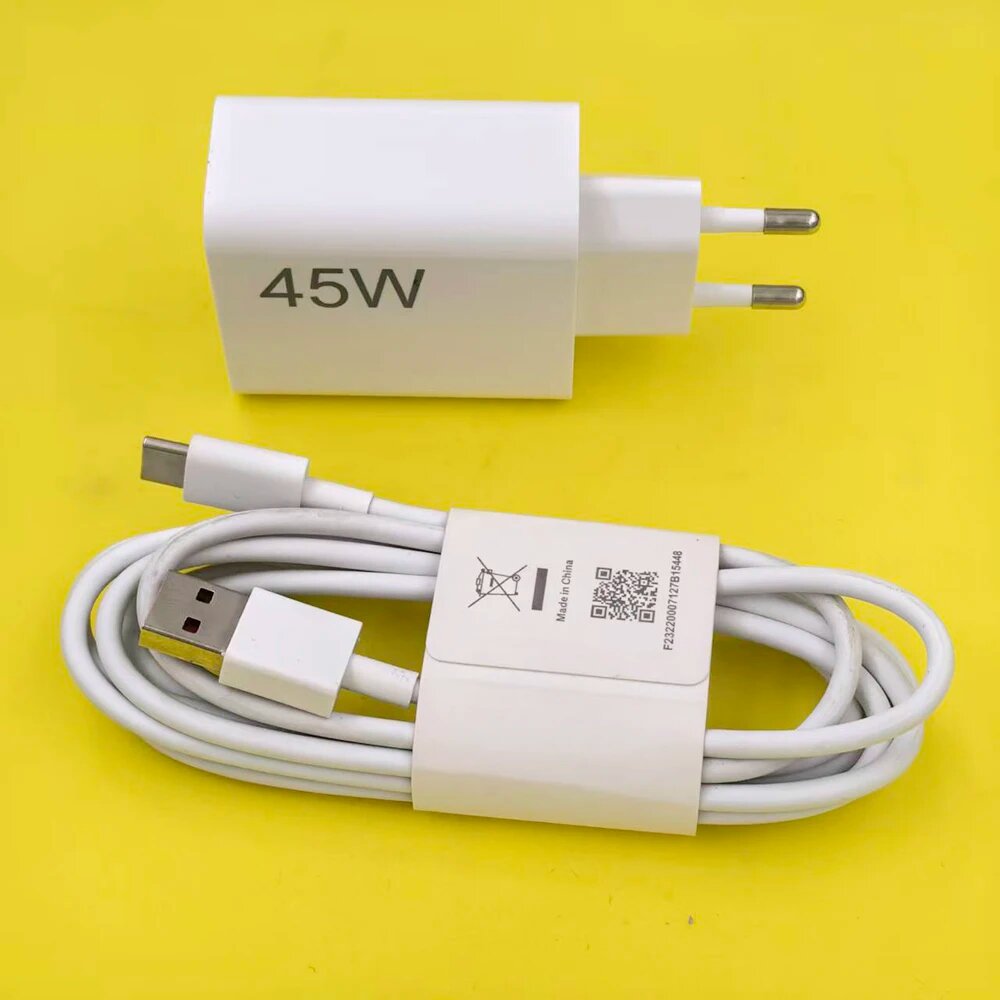 Зарядное устройство Xiaomi 45W EU, быстрая зарядка Turbo Charge, адаптер с кабелем EU and 2m Cable