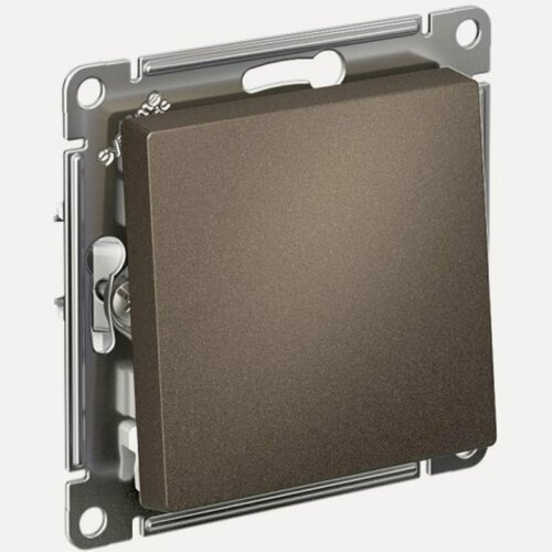 Изображение товара Выключатель 1-клавишный Systeme Electric (schneider Electric) SCHNEIDER ELECTRIC ATLASDESIGN, сх.1, 10АХ, механизм, мокко, ATN000611