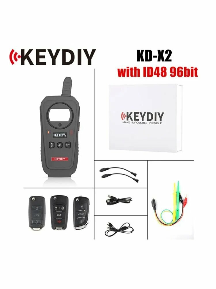KEYDIY KD-X2 Устройство для клонирования автомобильных ключей-пультов дистанционного управления и генератор-транспондер