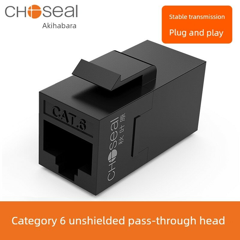 Сетевой переходник RJ45 Cat6 Keystone Jack модуль патч-панели UTP неэкранированный черный QM6020BK 4 шт