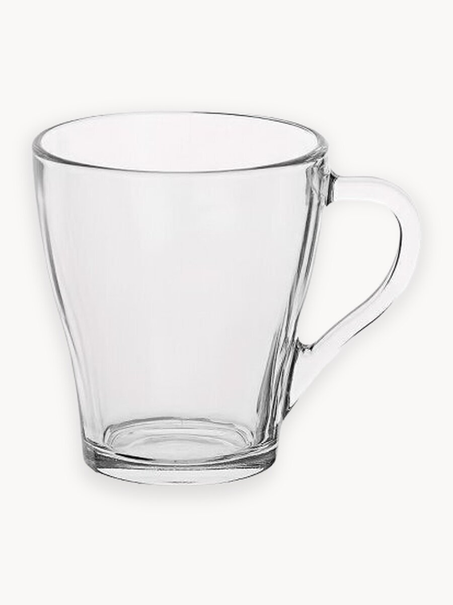 Кружка стеклянная для чая и кофе "грация" OSZ, 250мл, прозрачная
