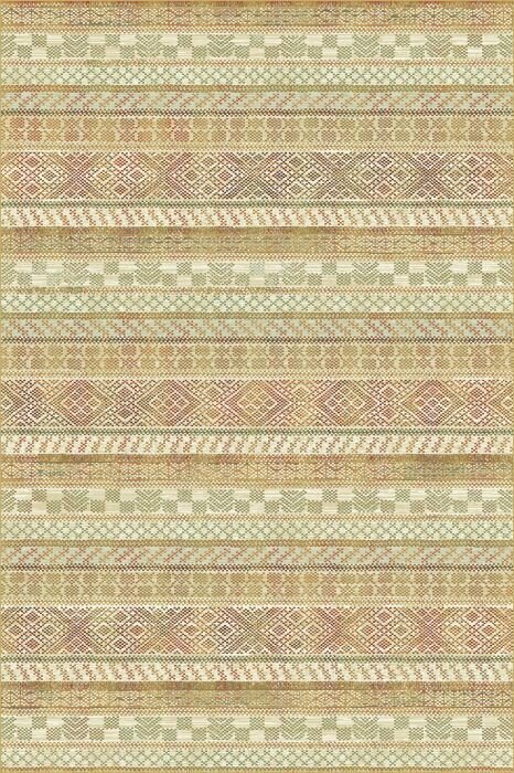 Ковры на пол для комнаты 1.6 на 2.3 м. Royal Palace в гостиную спальню. 60% Вискоза+40% Хлопок. Тонкий (3мм) зеленый кремовый. Бельгия - Ragolle