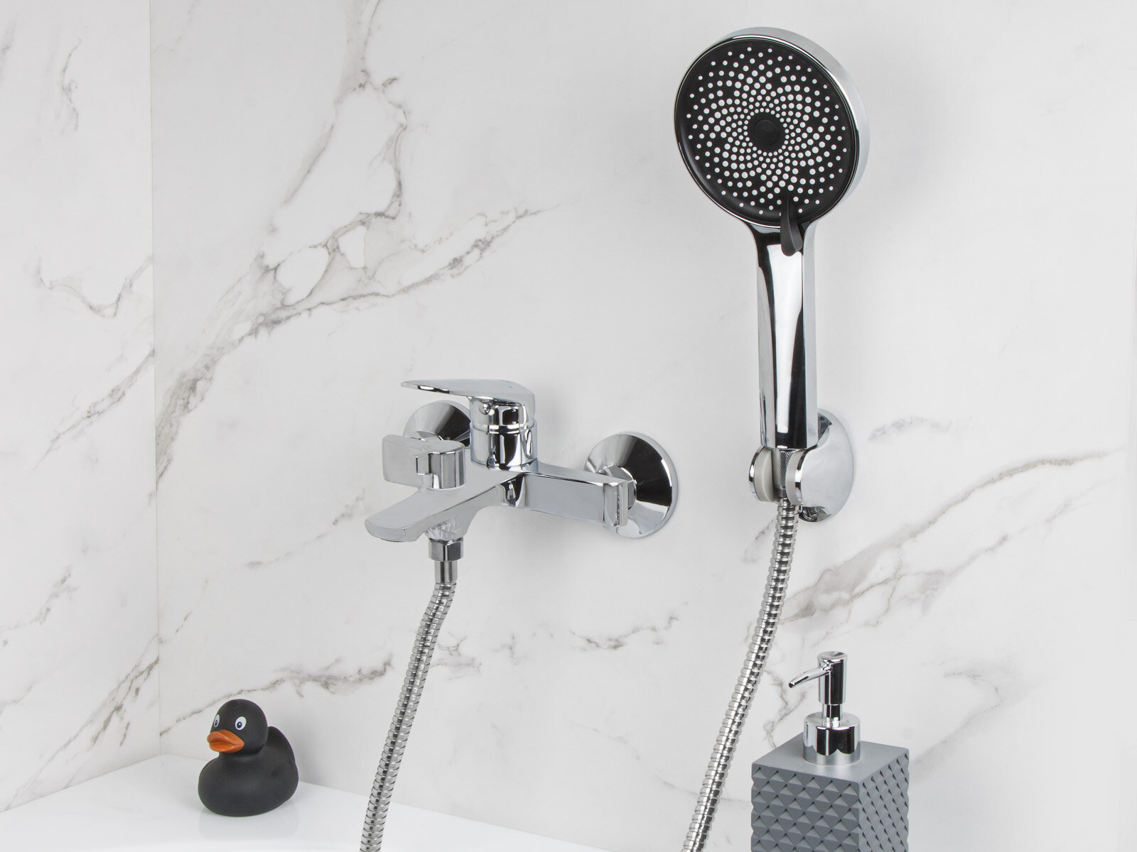 Смеситель для ванны с душем AV ENGINEERING Pos (AVPOS3-A176-130) — фото 1