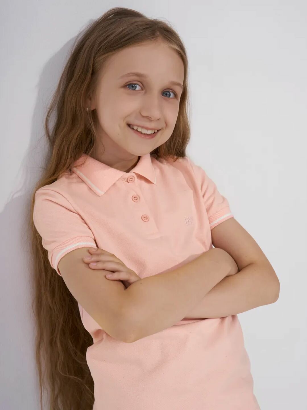 Поло DNZ, размер 152, розовый — фото 1