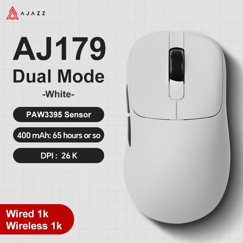 AJAZZ AJ179 Apex Беспроводная игровая мышь, AJ179-White
