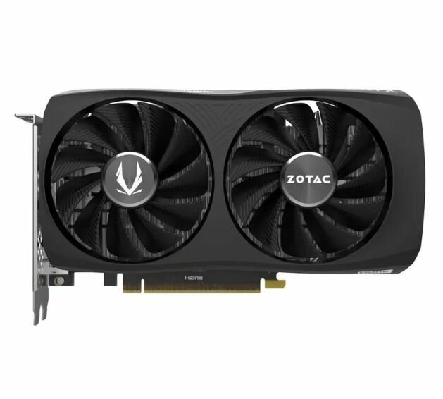 Видеокарта ZOTAC GeForce RTX 4060 Twin Edge OC (ZT-D40600H-10M) - PCI Express 4.0, 8 ГБ, GDDR6, 128 бит, DisplayPort, HDMI, GPU 1830 МГц
